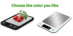 SS Platform Battery Powered Bluetooth Kitchen Nutrition Scale