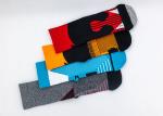 Sporty Disposable Long Black Basketball Socks For Young Boys Logo Cutomized