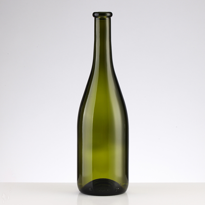 Customer Satisfaction 500ml/750ml Amber Empty Wine Glass Bottle with Lid