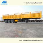 3 Axle Side Wall Good Fences Trailer Container Trailer For Transport Company