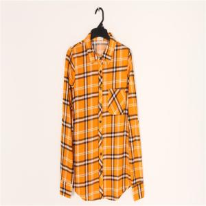 China Ladies Big Qty Color Plaid Shirts Available In 10 Colors Plaid Shirt factory