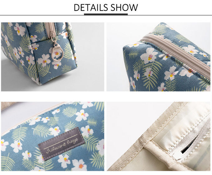 Professional Custom Logo Natural Bridesmaid Mini Polyester Cosmetic Bag