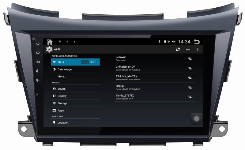 Ouchuangbo android 4.4 car multimedia for Nissan Morano with USB BT AUX 1024*600 high quality