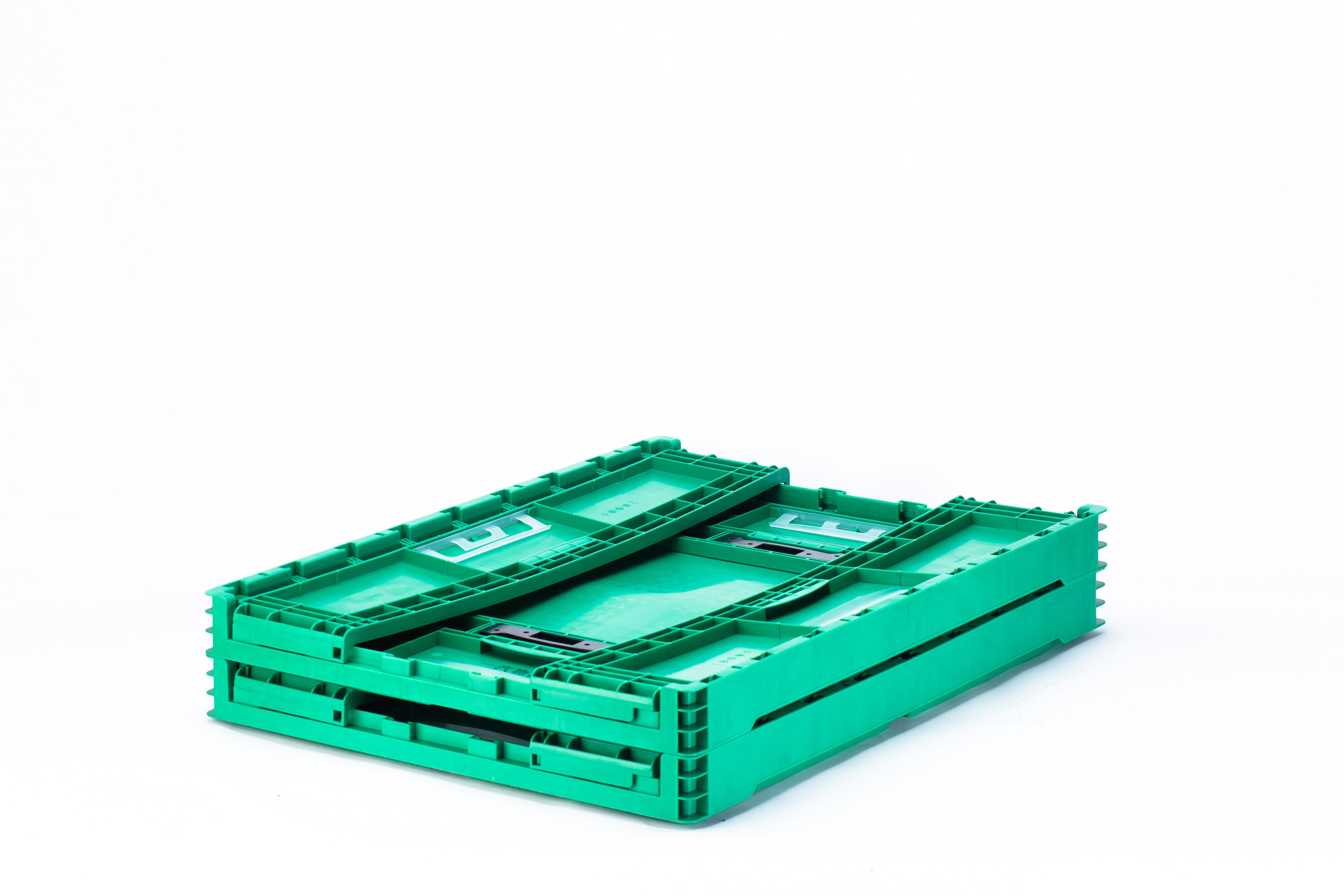 PP Collapsible Vegetable Crate EU Turnover Box Solid Box Style for Convenient Storage