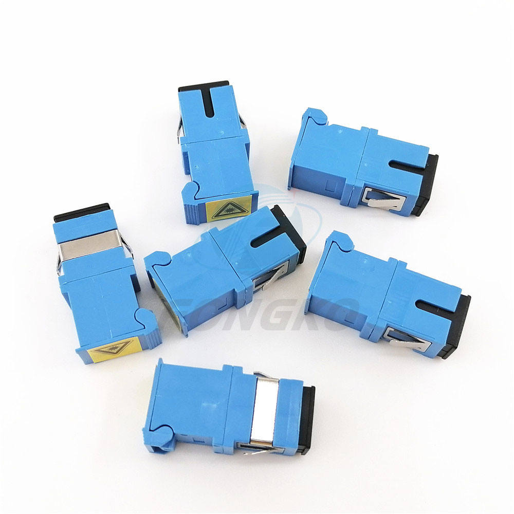 100% New SC/UPC Simplex Optical Adapter With Auto Shutter SM SC Fiber Optic Adapter