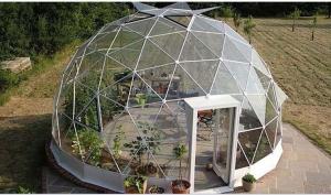 China 4M - 10M PVC Cover Metal Frame Garden Clear Geodesic Dome Tent For Sale Dome Party Tents factory