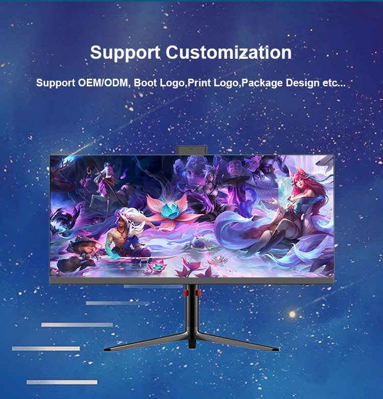 Widescreen 30inch AIO Gamer Laptops Desktops Curve Screen All In One PC Gaming Computer