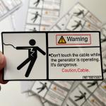 Waterproof Packaging Printed Vinyl Warning Stickers Custom Logo