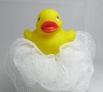 Eco - Friendly Vinyl Yellow Baby Rubber Duck Washing Ball For Kids Bath Time