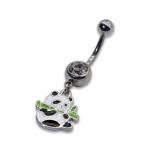 OEM ODM navel piercing jewelry 316 Stainless Steel Panda Piercings