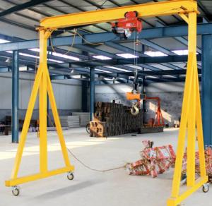 China Lightweight 5 Ton Portable Gantry Crane Electric Chain Hoist factory