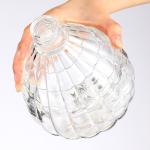 50 Heart-Shaped Crystal Bottles for Alcoholic Beverages Manufactured by Glass