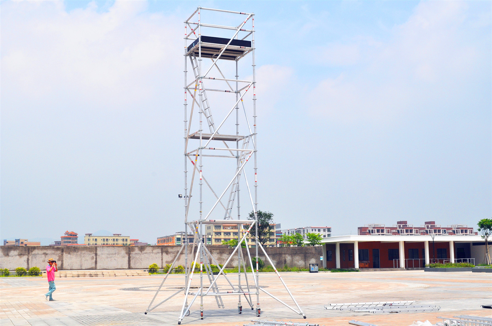 Lightweight Mobile Scaffold Tower Safe Aluminum Ringlock Scaffolding