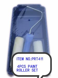 China 4pcs Paint Rollers Covers Durable Coating Roller Brush Wall Painting Tools Roller Sleeve factory