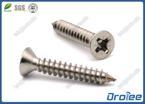 China Stainless Steel 304/316 Pozi Drive Flat Head Self-tapping Sheet Metal Screw factory
