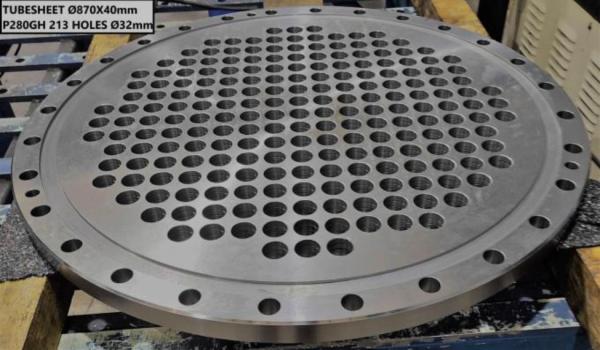 Titanium Gr1 Gr2 Heat Exchanger Tube Sheet SA182 F304L F316L Clad Plate Tube
