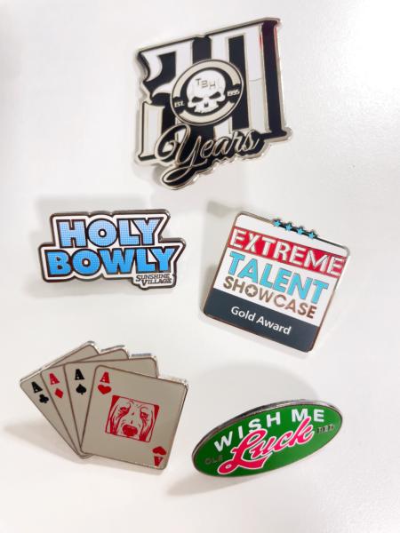 Plated Metal Crafts Customized Hard Enamel Lapel Pin Business Gifts Metal Logo