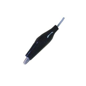 China Anti Corresion EEG Cable 1m Crocodile Clip Plug Black Cover For Eeg Equipment factory