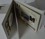 Rechargeable Battery LCD Gift Card Customized Printed , size A4 brochure with