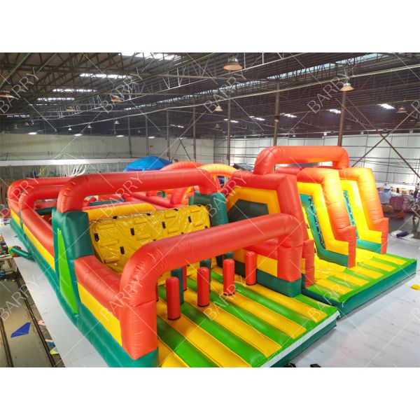 Customized Commercial Inflatable Bouncy Obstacle Course Playground Exciting Fun