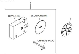 China ATM Machine Parts STANDARD LOCKS 009-0022660 445-0744803 factory