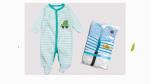 Top quality soft cotton print baby onesie footed romper wholesale
