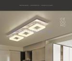 Acrylic Ceiling Lamp LED Lighting White Black 27W 680*230*100MM