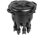 PP Material Fiber Optic Splice Closure Waterproof IP68 Dome Type 2 In 8 Wall