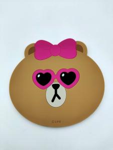 China Bear Shape Silicone Cup Mat Pot Coaster High Temperature Resistant factory
