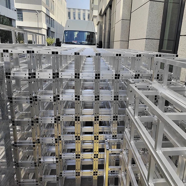 High Strength Aluminum Bolt Truss , Trade Show Booth Truss Displays