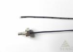 Threaded Nickel Plated Brass Tube Temperature Sensor 50Kohm 3950 RoHS Compliant