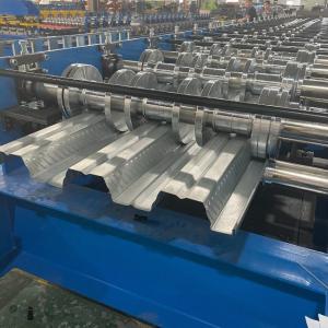 China Floor Decking Roll Forming Machine Wall Panel Metal Sheet Machine For Colored Glazed Steel factory