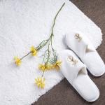 Curved Machine Washing Hotel Bath Mat 100% Cotton Terry Bath Mat Rug For Hotel