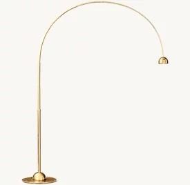 China Hardwired 110-120V Brass Arc Floor Lamp Bulb Included factory