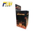 Floor - Type Paperboard Promotional Dump Bins Glossy Lamination Sturdy Structure
