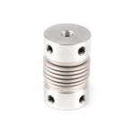 GR65*81 Flexible Bellows Shaft Coupling Assembly For Servo Motor 2 Inch M6