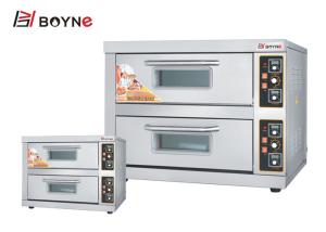 China Stainless Steel Bakery Deck Oven Electirc Two Deck For Hotel factory