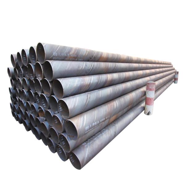 ASTM A252 construction hydraulic carbon spiral steel pipe API 5L x52 ssaw spiral welded steel pipe mill for oil and gas