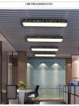Iron Art Acrylic Restaurant Other Paint Frosted Ceiling Lamps 600*200*75MM