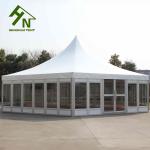 Diameter 10m Outdoor Waterproof Shelter Tent Exhibit Events Glass Walls Included