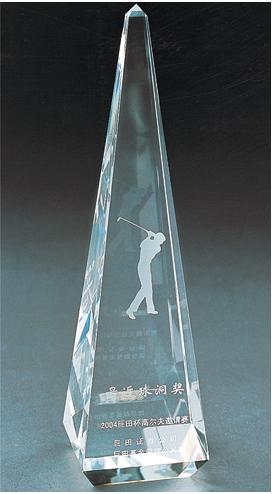 Transparent Crystal Trophy
