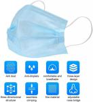 3 Ply Disposable Non Woven Face Mask , Anti Allergic Disposable Breathing Mask