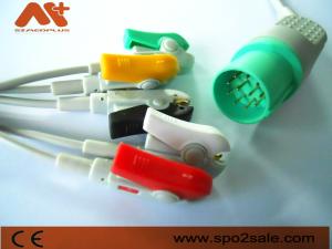 China 11Pin Ecg Machine Cable Nihon Kohden 5 Lead Clip ECG Lead Wire factory