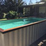 Outdoor Customized Color 20' 40' Shipping Container Swimming Pool With 2" Thick