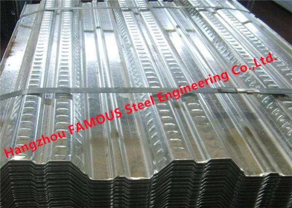High Strength Bearing Composite Floor Deck Galvanized Metal For Steel Structure