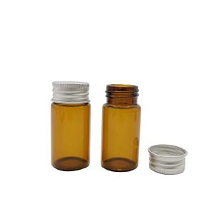 China 1ml 2ml Empty Amber Perfume Mini Glass Vials With Screw Top factory