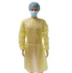 Impermeable Disposable Isolation Gown PP+PE(Polyethelene Coated) Nonwoven Great