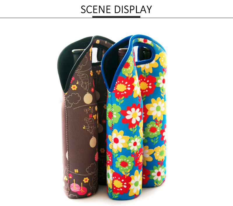 2 Packs Waterproof Foldable Neoprene Beer Bottle Sleeve