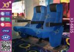 High Back Heavy Spring Movie Theater Seating Chairs With Plastic Cupholder