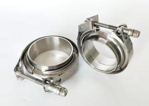 China T Type Single Bolt Exhaust Auto Spare Parts V Band Stainless Steel Clamp With Flange factory